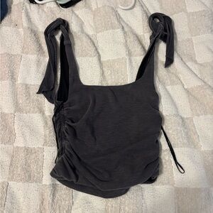 Free People Charcoal Camisole Top